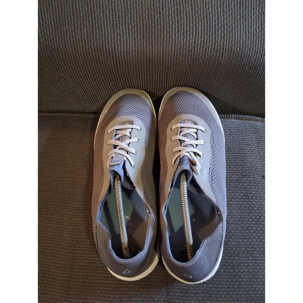 OluKai Moku Pae Mens 13 Pavement Navy Mesh Boat Shoes Sneakers 10472-PVVN